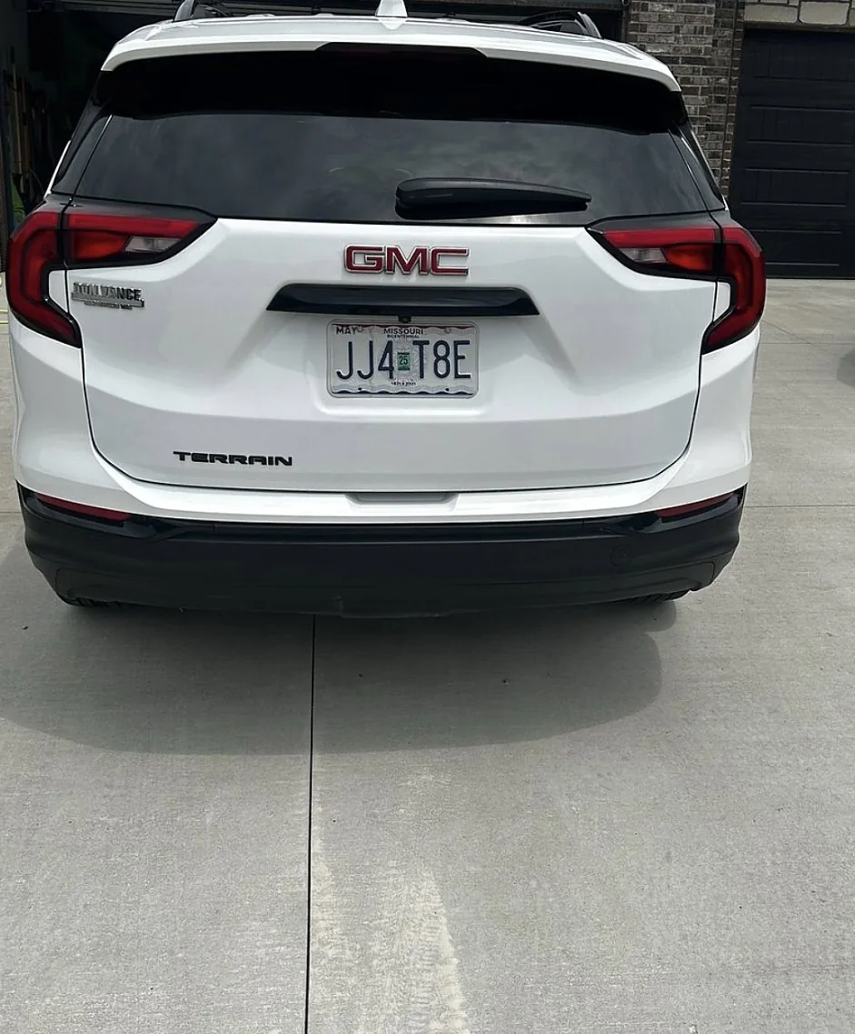 GMC Terrain rear exterior after wash